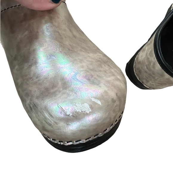 Dansko Pearl Opal Iridescent mule Clogs professional comfort size 41 - Picture 8 of 11